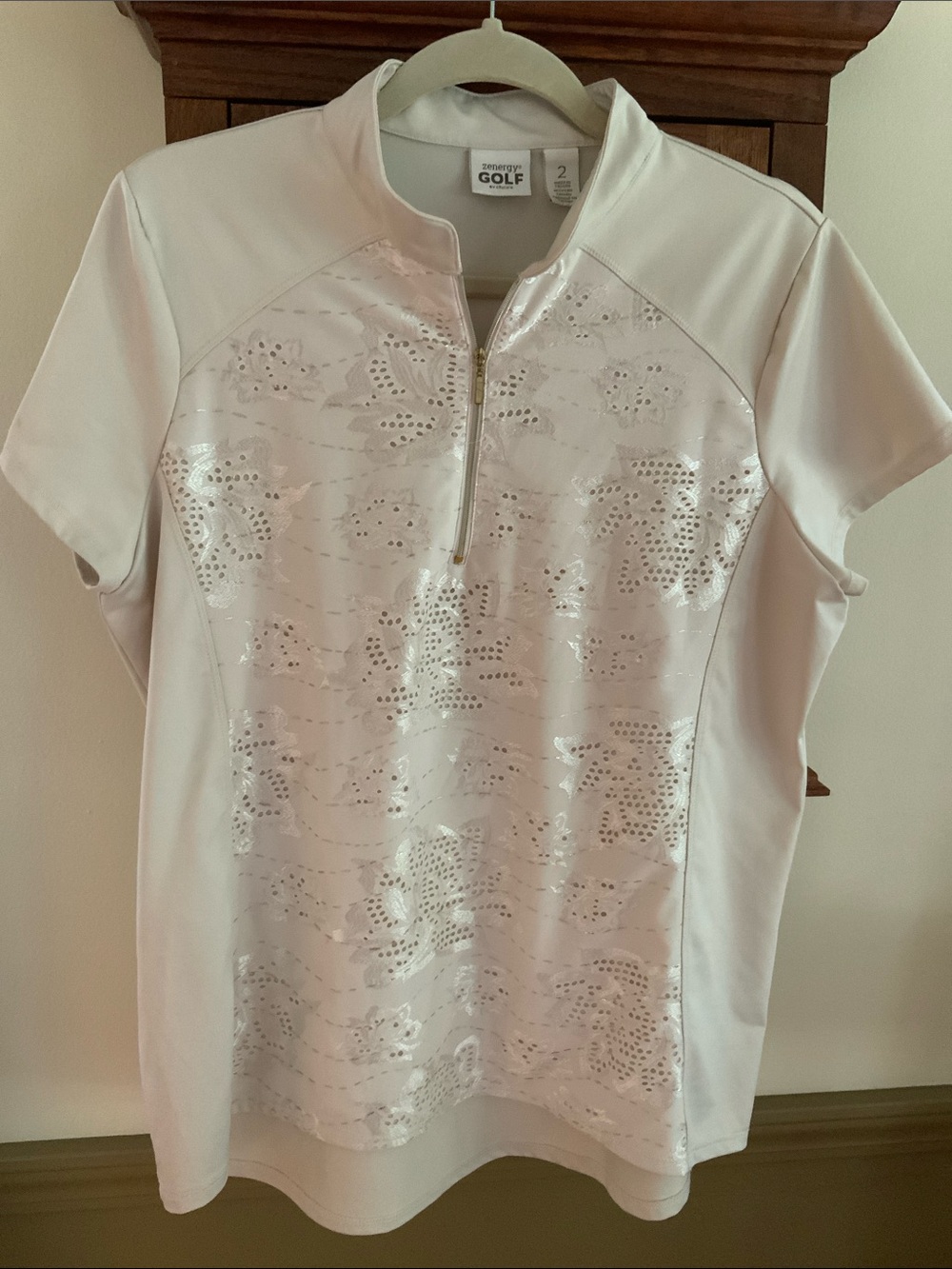 Chico's Zenergy GOLF Zip-Front Shirt
